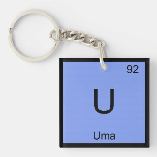 Uma Name Chemistry Element Periodic Table Key Ring