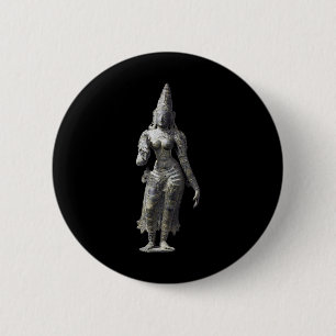 Uma Parvati Wife Of The Hindu God Shiva 6 Cm Round Badge