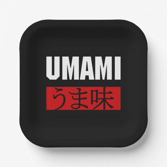 UMAMI うま味 BANDANA PAPER PLATE (Front)