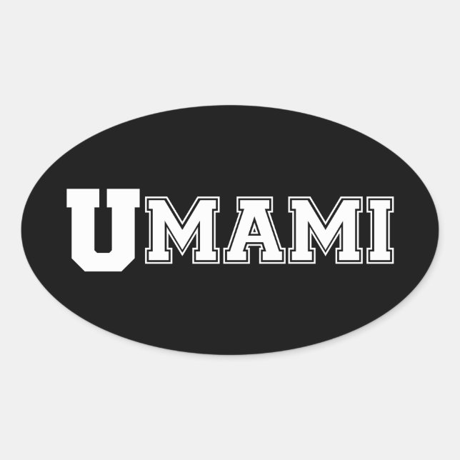 UMAMI COLLEGE OVAL STICKER (Front)