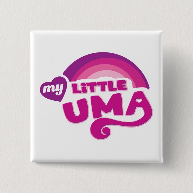 UmaMusume: My Little Uma 15 Cm Square Badge (Front)