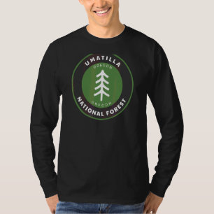Umatilla National Forest Oregon Or Tree Badge T-Shirt
