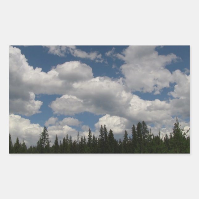 Umatilla Oregon  Landscape Skyscape Waterscape Rectangular Sticker (Front)