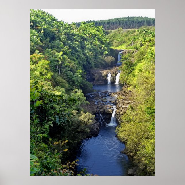 UMAUMA FALLS HAWAII POSTER (Front)