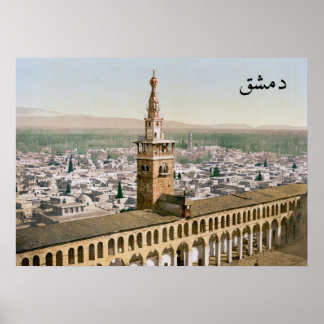 Umayyad Mosque in 19th Century Damascus Poster
