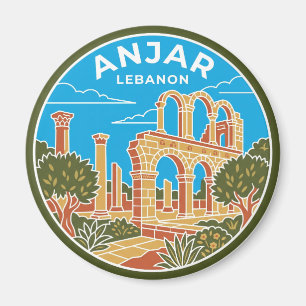 Umayyad Ruins of Anjar Lebanon Magnet