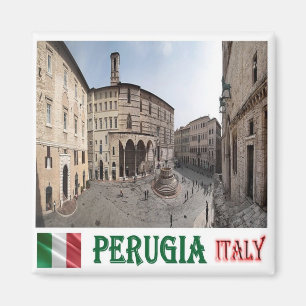 UMB017 PERUGIA, Cityscape, Umbria, Italy, Fridge Magnet