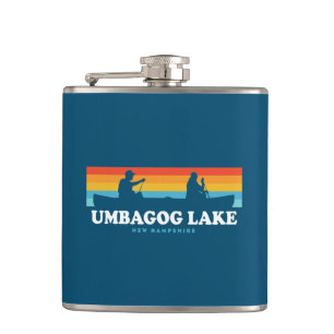 Umbagog Lake New Hampshire Canoe Hip Flask