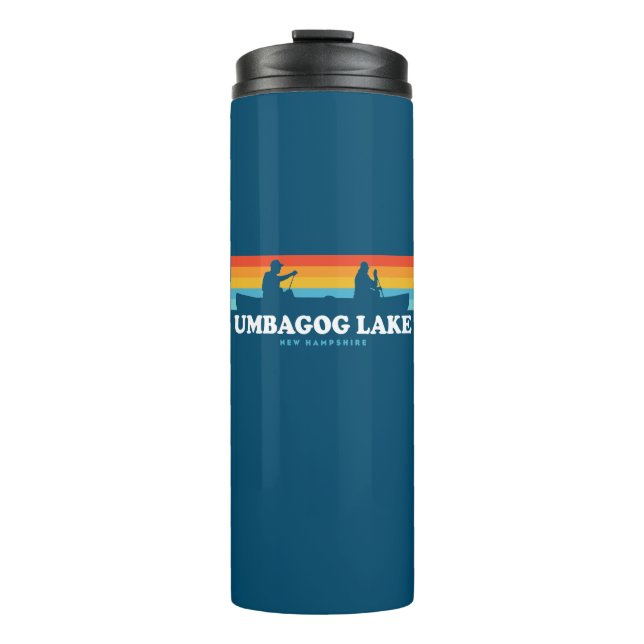 Umbagog Lake New Hampshire Canoe Thermal Tumbler (Front)