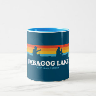 Umbagog Lake New Hampshire Canoe Two-Tone Coffee Mug