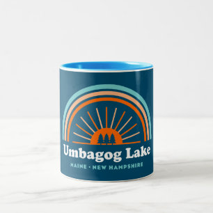 Umbagog Lake New Hampshire Maine Two-Tone Coffee Mug