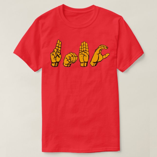 UMBC Colours ASL T-Shirt (Design Front)