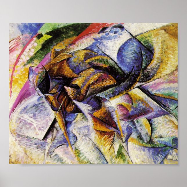Umberto Boccioni - Dynamism of a Cyclist Poster (Front)