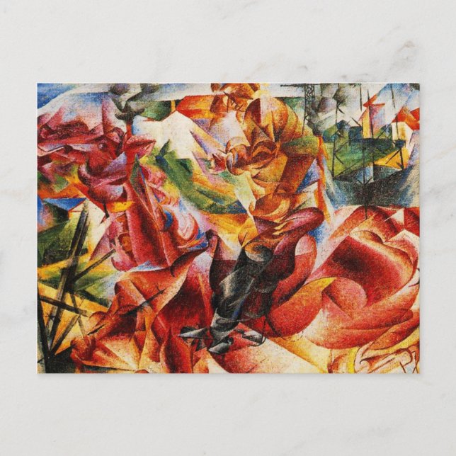Umberto Boccioni - Elastic (Detail) Postcard (Front)