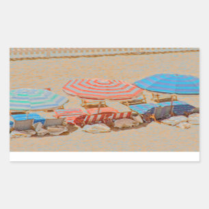 Umbrella 2 rectangular sticker