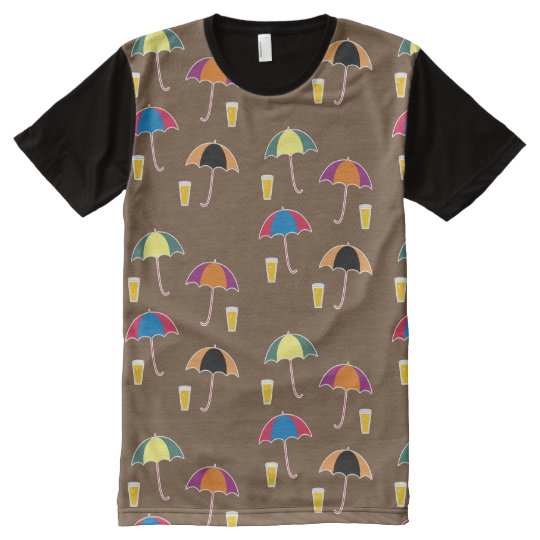 UMBRELLA AND DRINK All-Over PRINT T-Shirt