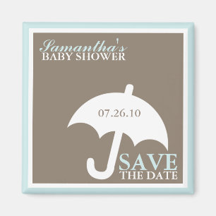 Umbrella Baby Shower Save the Date Magnets