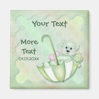 Umbrella Bear - Customise - Boy or Girl Magnet