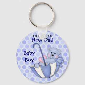Umbrella Bear - New Dad - Boy Key Ring