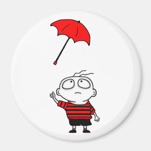 Umbrella Boy Magnet