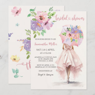 Umbrella Bridal Shower Ideas Invitation