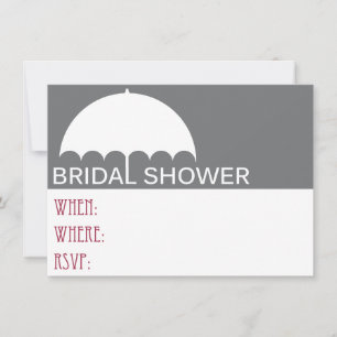 Umbrella Bridal Shower Invitation