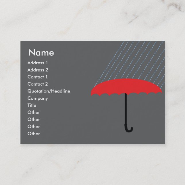 Umbrella - Chubby Business Card (Front)