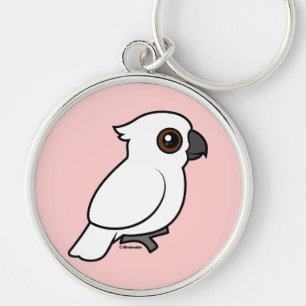Umbrella Cockatoo (flat) Key Ring