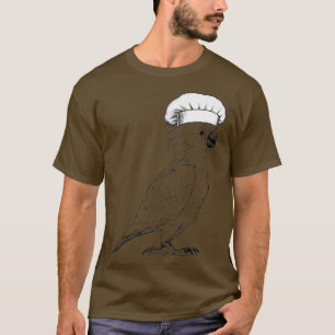 Umbrella Cockatoo Parrot Cook Chef Funny Cooking B T-Shirt