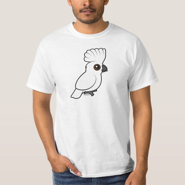 Umbrella Cockatoo (raised) T-Shirt (Front)
