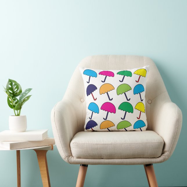 Umbrella Colourful Umbrella  Cushion (Chair)