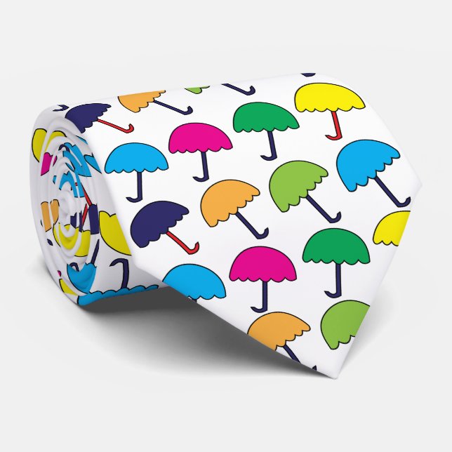 Umbrella Colourful Umbrella  Tie (Rolled)