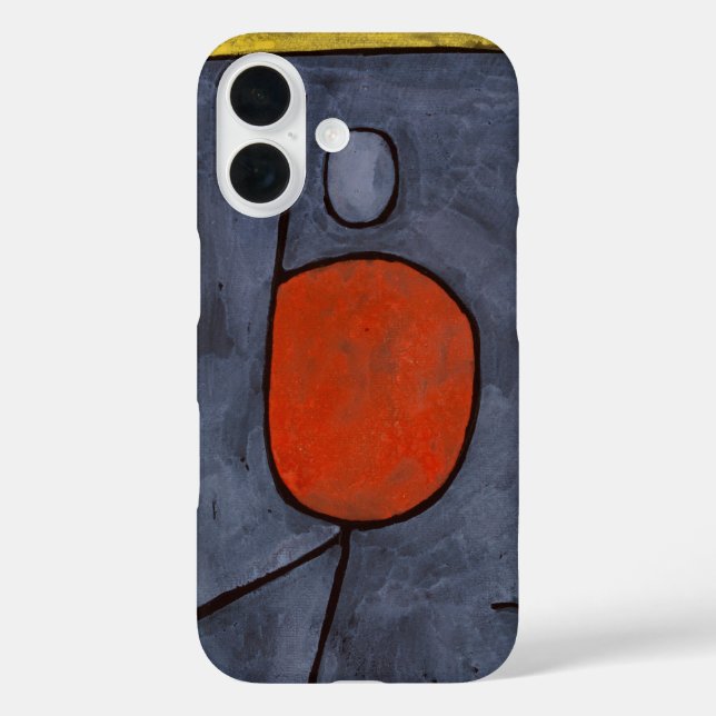Umbrella Dreams Abstract iPhone Case by Paul Klee (Back)