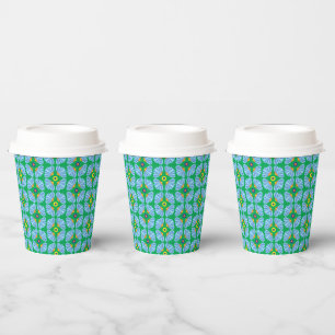 Umbrella Flowers 8oz. Paper Cups