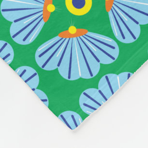 Umbrella Flowers Fleece Blanket (3 Sizes)
