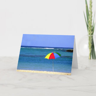 Umbrella in Hawaii Thank You Card