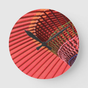 Umbrella Japanese Umbrellas Round Clock