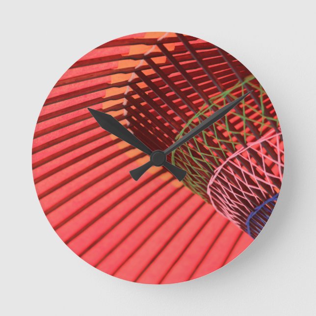 Umbrella Japanese Umbrellas Round Clock (Front)
