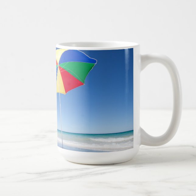 Umbrella On Beach | Australia Coffee Mug (Right)