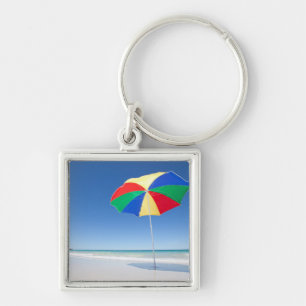 Umbrella On Beach Australia Key Ring
