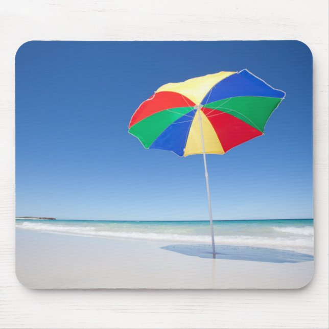 Umbrella On Beach | Australia Mouse Mat (Front)