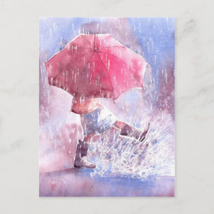 Umbrella Postcard