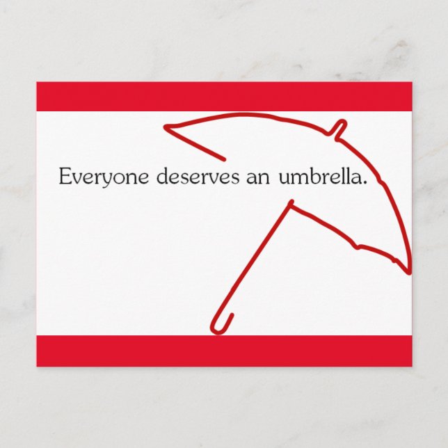 Umbrella Postcard (Front)