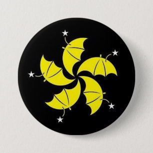 Umbrella revolution 7.5 cm round badge