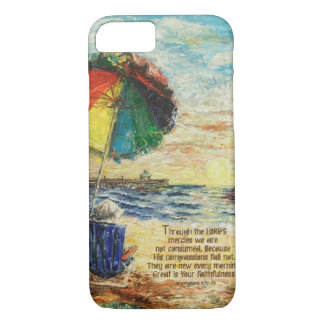 Umbrella Sunrise Lamentations 3:22-23 iPhone 8/7 Case