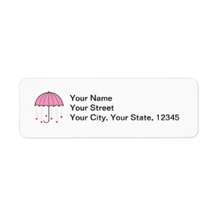 Umbrella with Hearts (Pink)