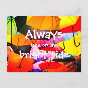 Umbrellas // Always look on the bright side Postcard