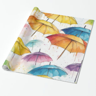 Umbrellas and Showers Wrapping Paper