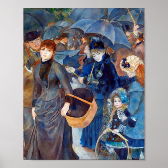 Umbrellas by Pierre-Auguste Renoir Poster (Front)