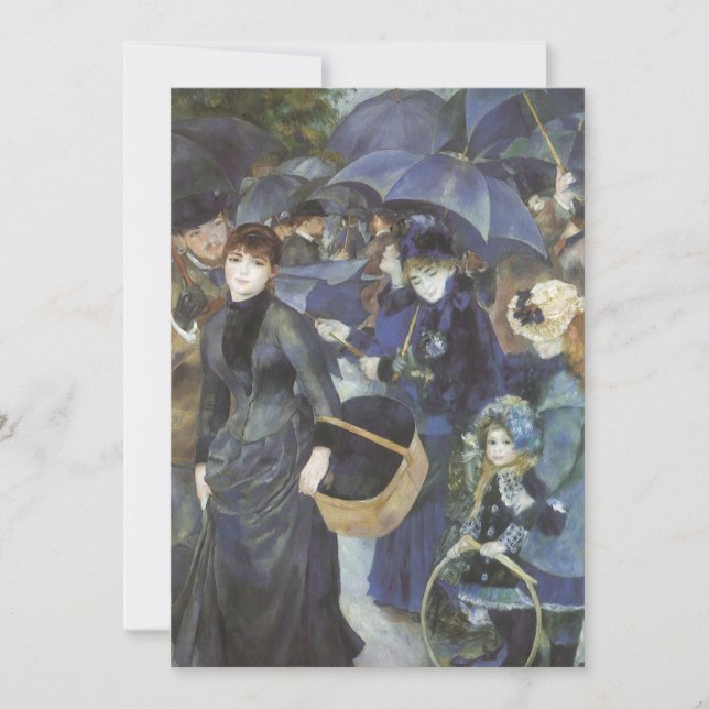Umbrellas by Pierre Renoir, Vintage Impressionism (Front)